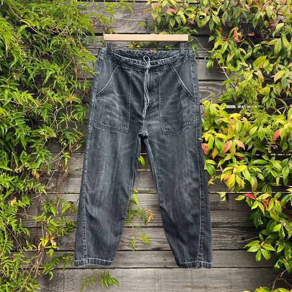 Vince Black Denim Pant w/Drawstring - Size 30 - Picture 1 of 5